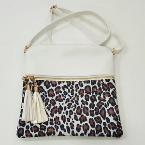 Leopard & Cream purse